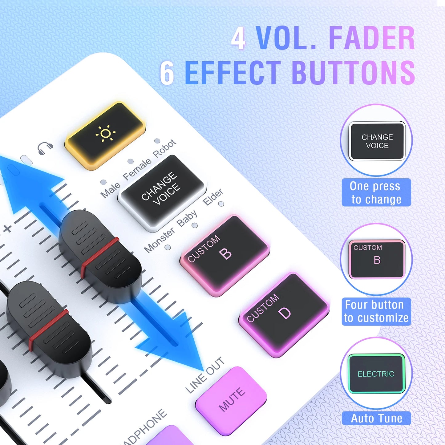 FIFINE KS5W RGB Streaming Podcast Kit | Dynamic Mic & Audio Mixer Bundle