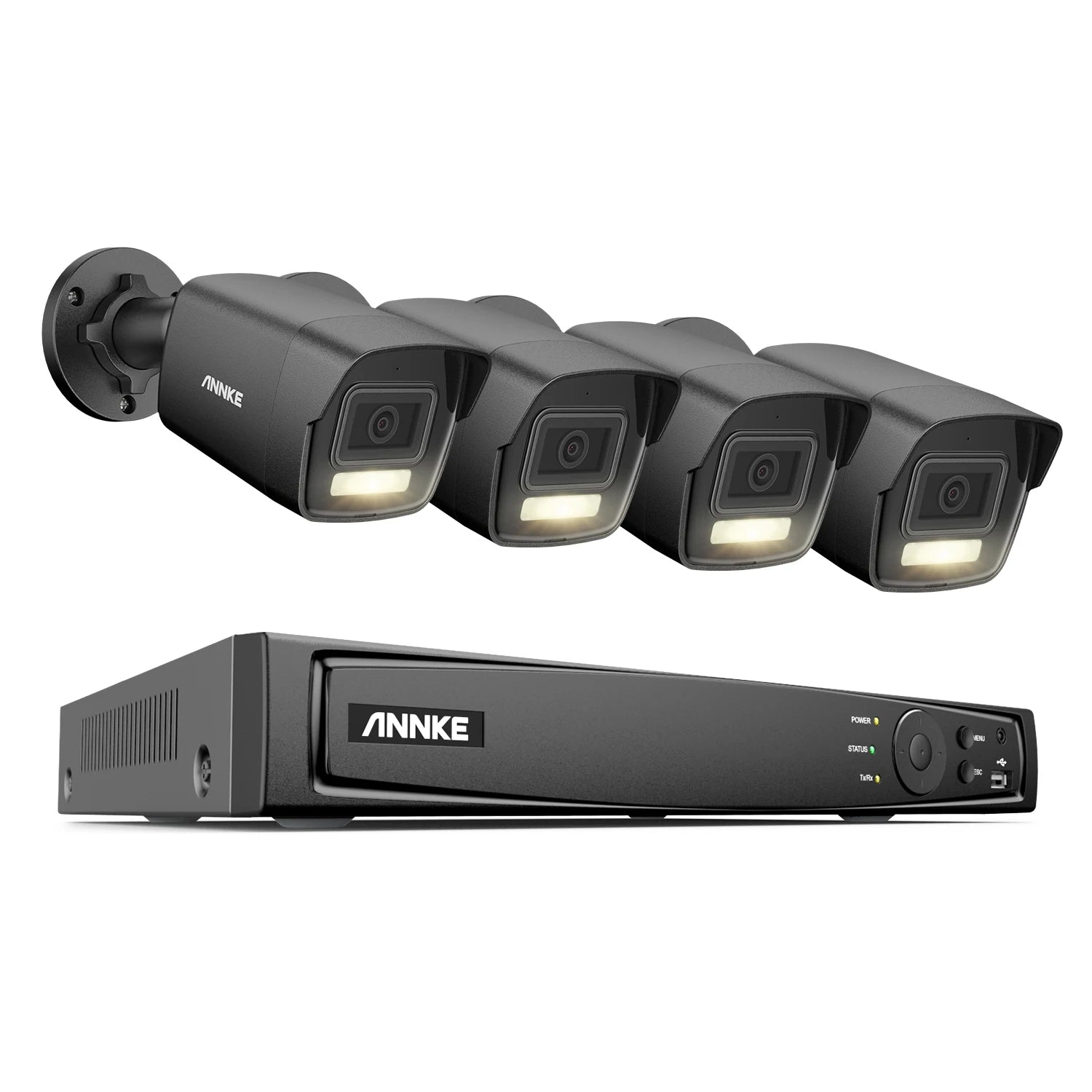 ANNKE 4K Dual-Light PoE CCTV sistem | 8CH H.265+, 2,8 mm leča, zaznavanje ljudi in vozil