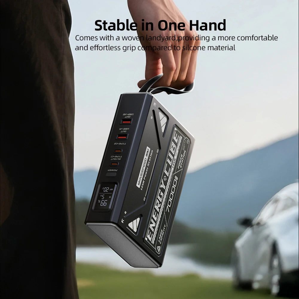 MOVESPEED 140W Power Bank 70000mAh PD3.1 Power Station za kampiranje