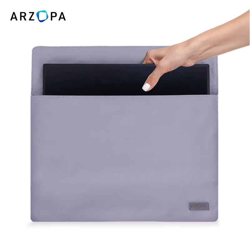 ARZOPA torba za shranjevanje | 14" / 15.6" / 17.3" vodoodporna torbica za prenosni monitor in prenosnik