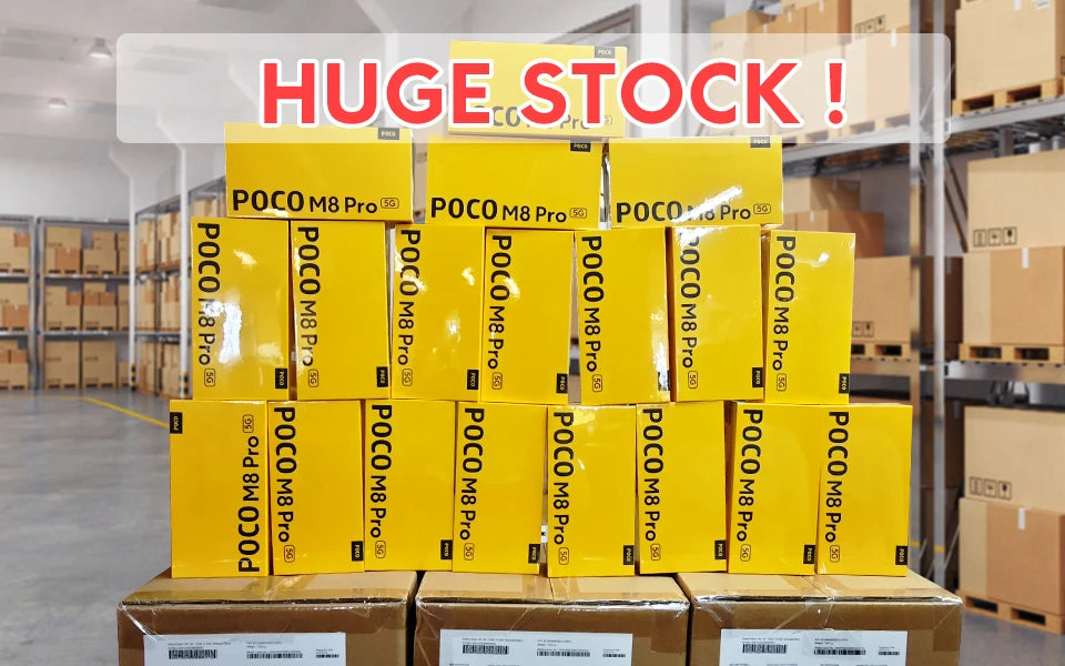 【World Premiere】POCO M8 Pro 5G Smartphone Global Version Snapdragon® 7s Gen 4 Octa core 6500mAh battery 100W HyperCharge  6.83" CrystalRes 1.5K AMOLED display 50MP Camera NFC - Limetastore
