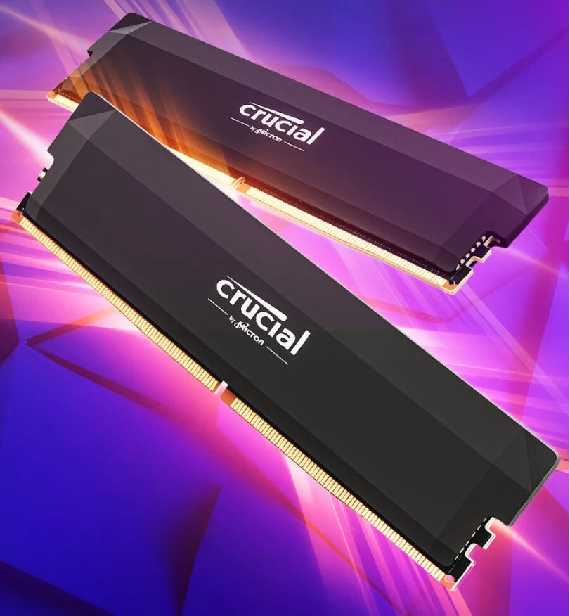 Crucial DDR5 Pro 32GB (2x16GB) 6000MHz/6400MHz High-Performance Desktop RAM