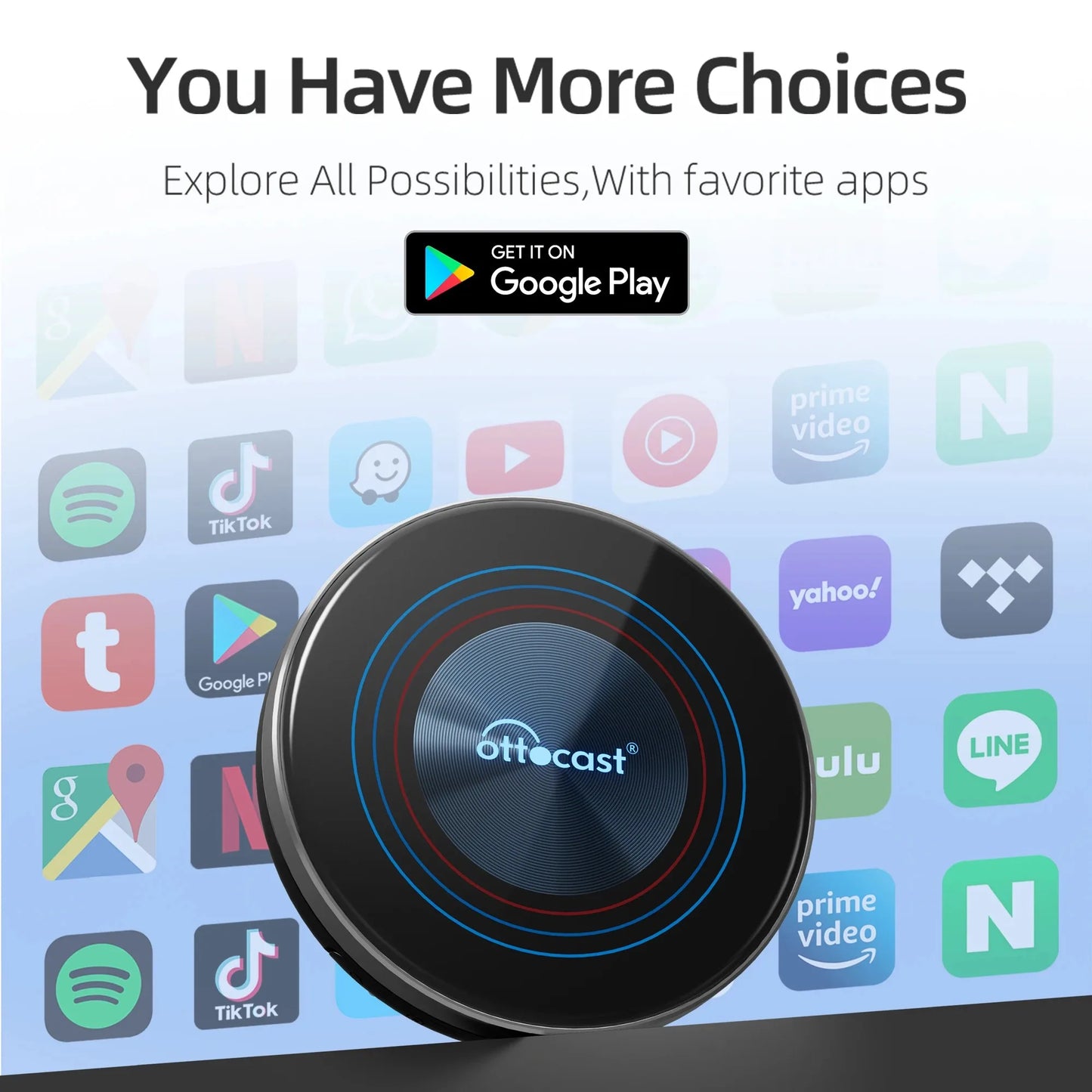 OTTOAIBOX i3 Android 13 Wireless CarPlay TV Box for BMW