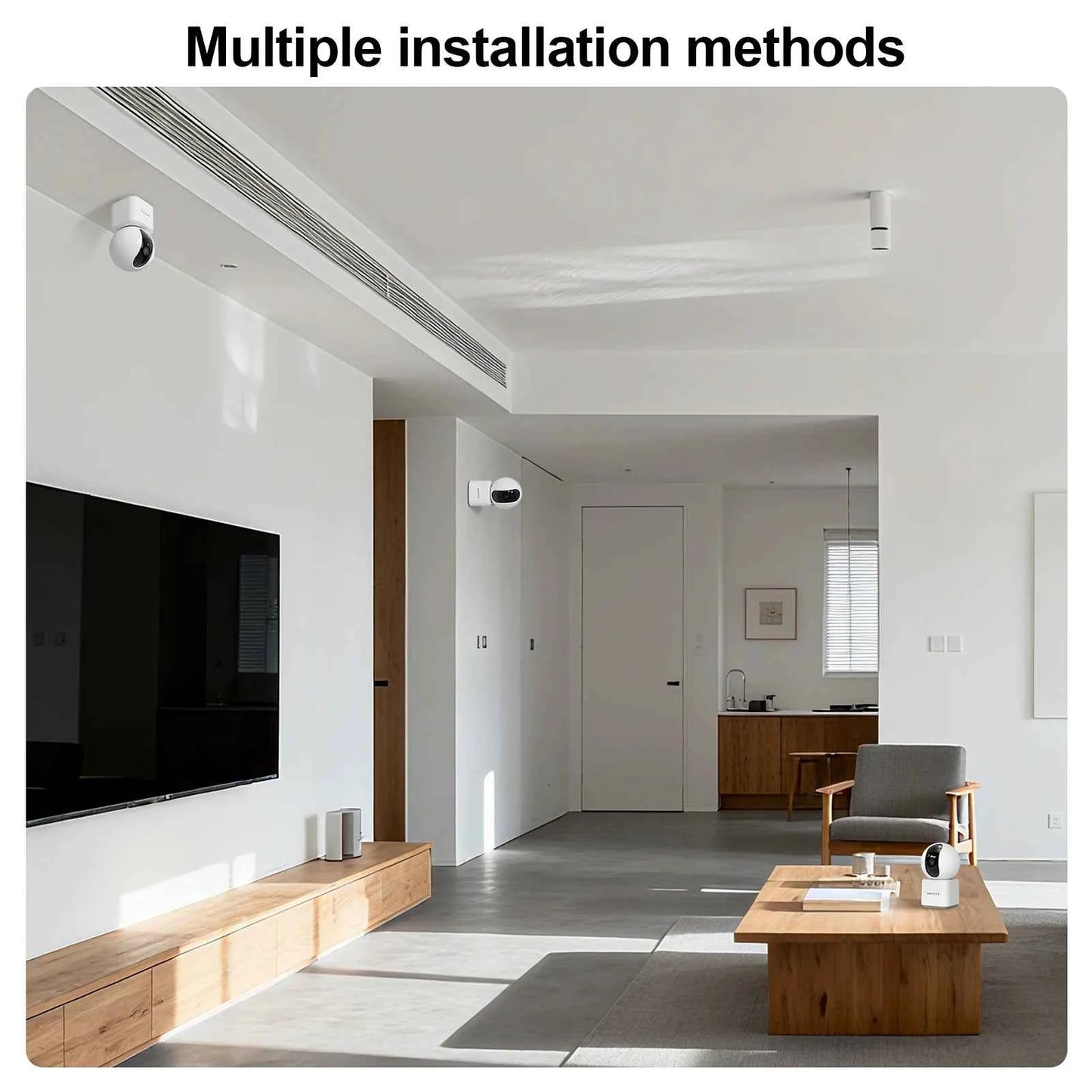 ARCCTV 4MP WiFi Surveillance Baby Monitor Camera HD Two Way Talk IR Night Vision Security PTZ Camera 360° View Auto Tracking - Limetastore