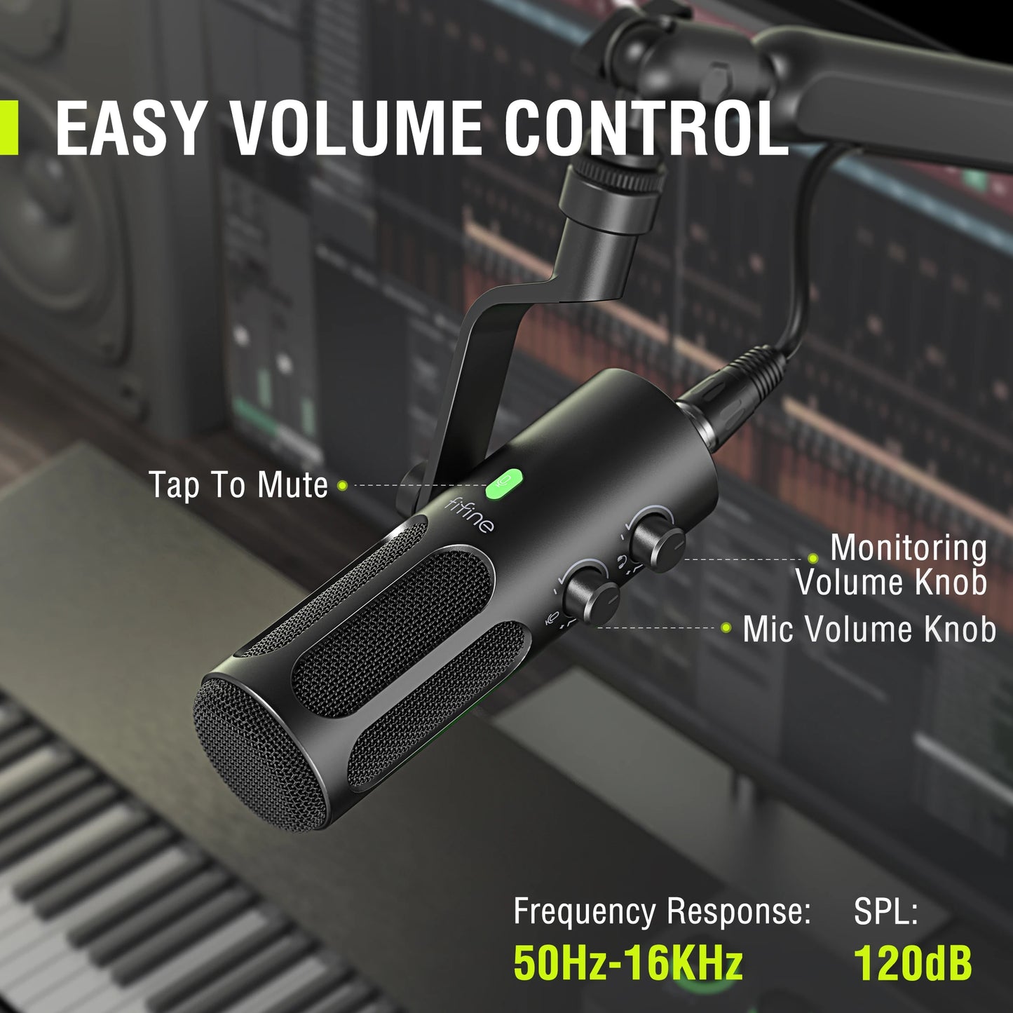 FIFINE Tank3 USB/XLR Dynamic Microphone | Heavy-Duty Podcast & Studio Mic