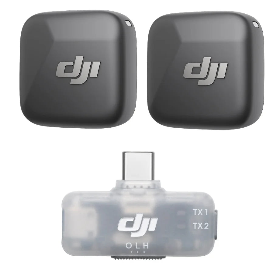 DJI Mic Mini komplet (oddajnik in sprejemnik za telefon) – originalni brezžični avdio komplet DJI