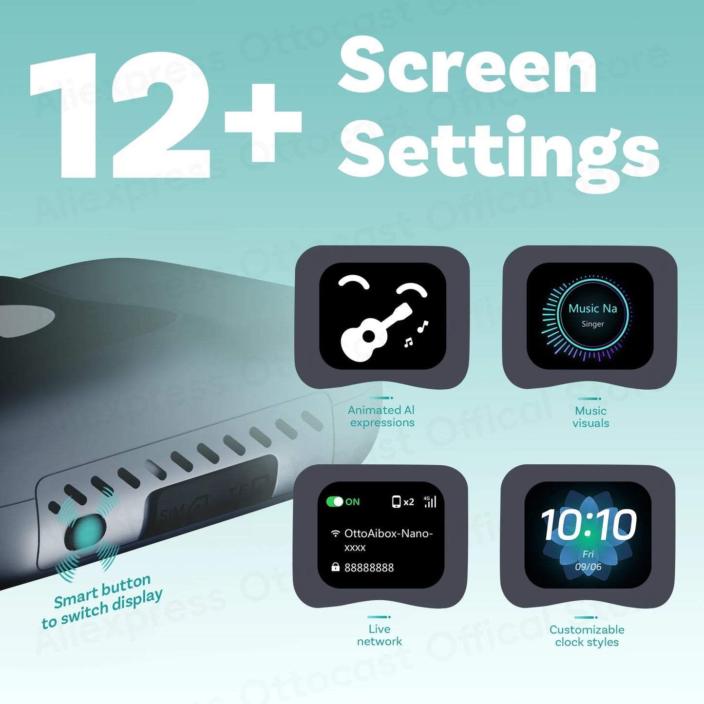 OTTOCAST Ottaibox Nano Android 13 brezžični CarPlay AI Box