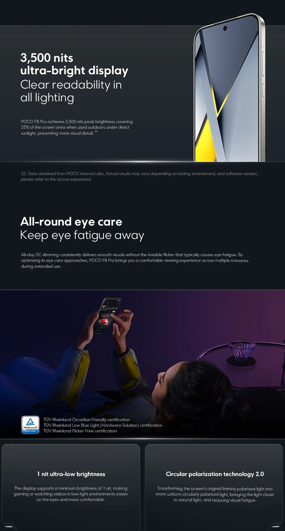 POCO F8 Pro 5G Smartphone Global Version Snapdragon® 8 Elite 6.59" 120Hz AMOLED Display 6210mAh  50MP Camera 100W Charge NFC - Limetastore