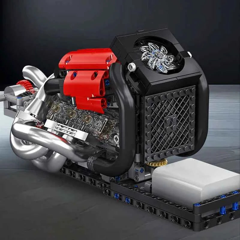 Mould King 10188 Motorized STR 13 Formula One Engine Building Set - Limetastore