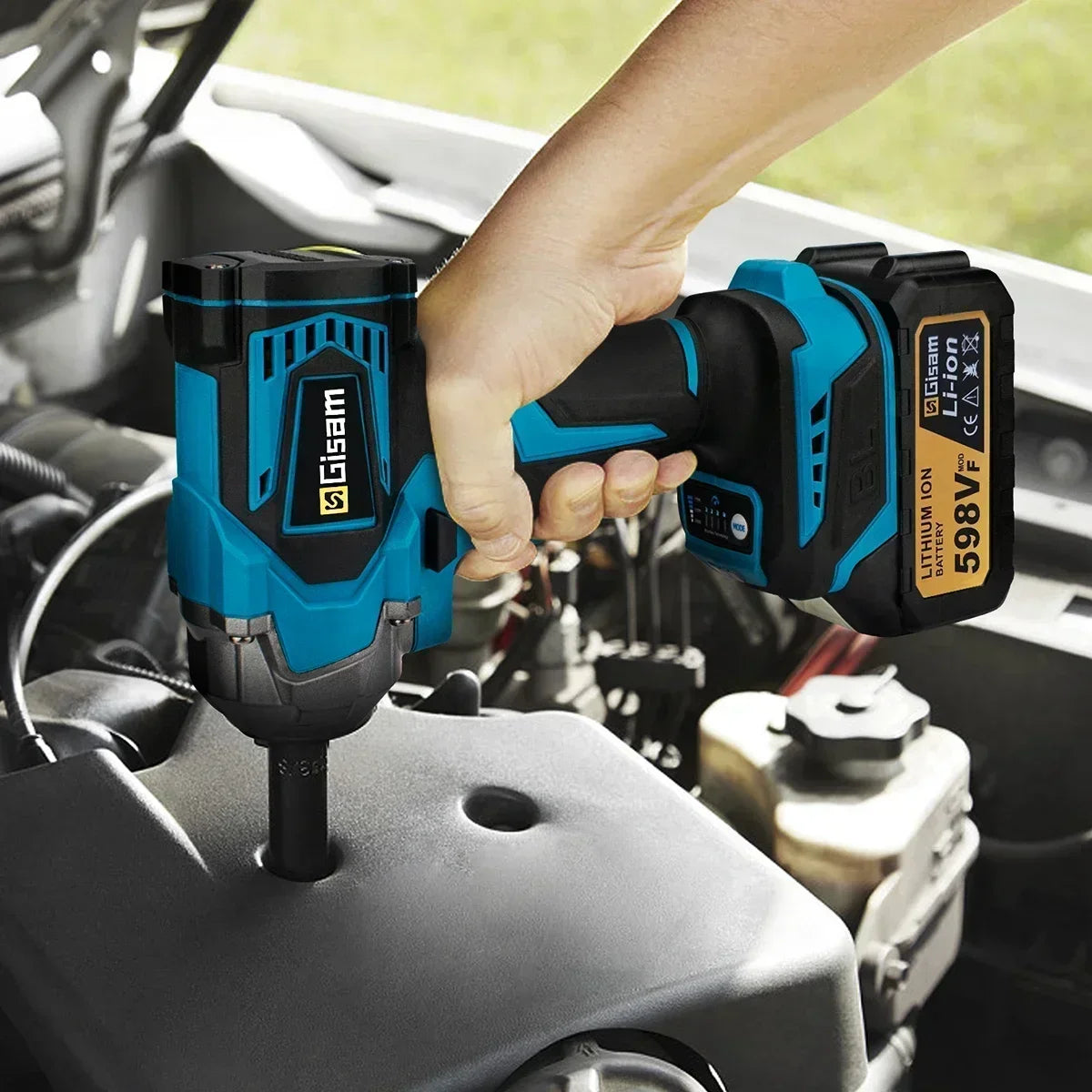 Gisam 1200N.m brezkrtačni udarni vijačnik 1/2" za Makita 18V