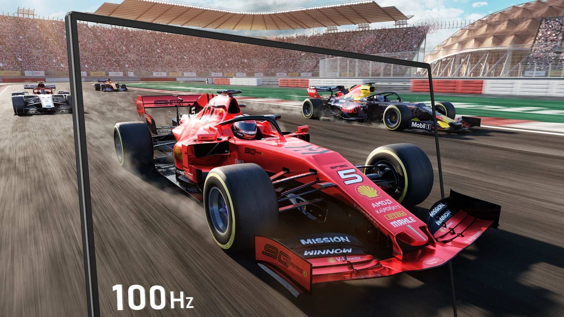 23.8" 100Hz Dual Screen Stacked Computer Monitor 1080P HDR 360° Folding Triple Portable Display for Laptop PC Phone Game Console - Limetastore