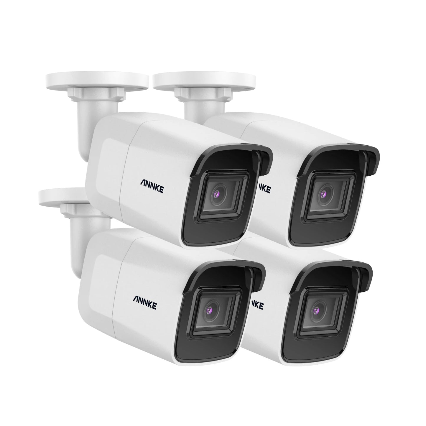 ANNKE 8MP 4K PoE komplet nadzornih kamer Bullet | Nočni vid EXIR, IP67, e-poštna opozorila