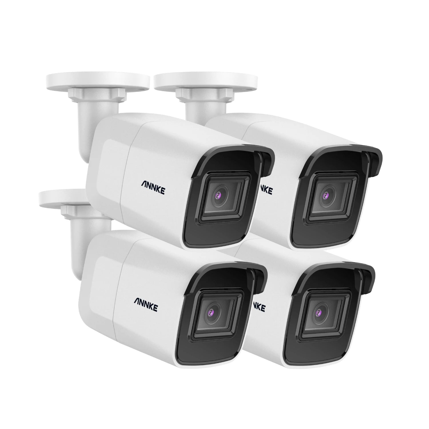ANNKE 8MP 4K PoE komplet nadzornih kamer Bullet | Nočni vid EXIR, IP67, e-poštna opozorila