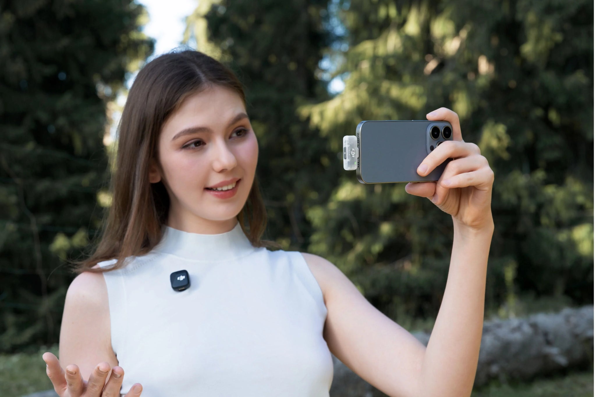 DJI Mic Mini komplet (oddajnik in sprejemnik za telefon) – originalni brezžični avdio komplet DJI