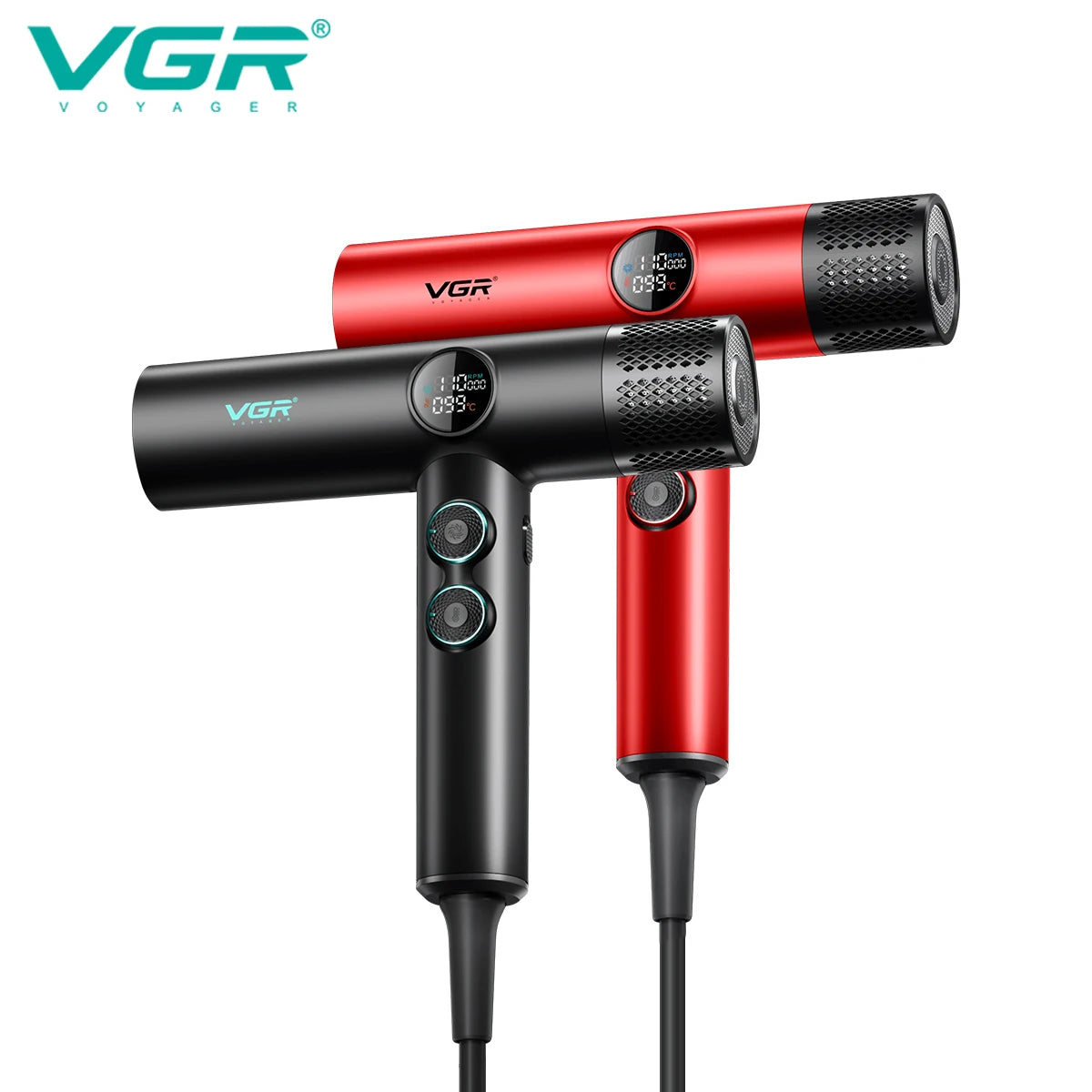 VGR Hair Dryers Professional Hair Dryer Machine Negative Ion 110000 RPM Air Blower Barber Salon BLDC Motor Home Appliance V-401