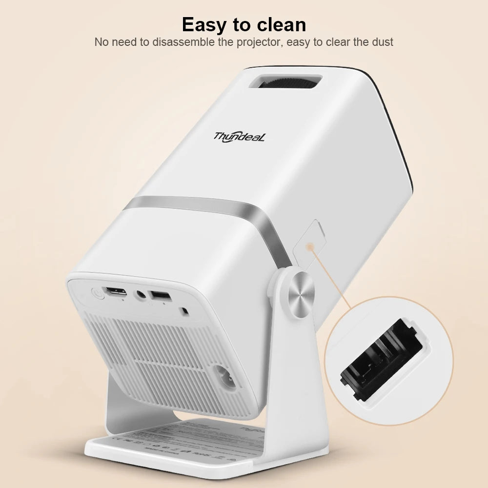 ThundeaL TD80W Native 1080P Full HD Mini Smart Projector — 4K Supported, Android