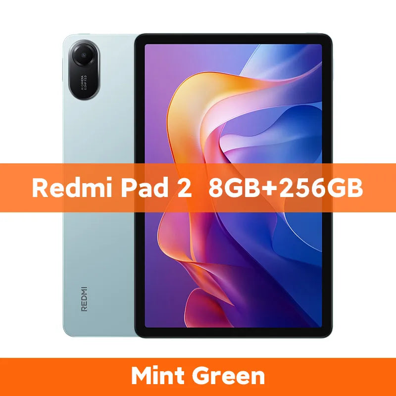New Global version Xiaomi Redmi Pad 2 Tablet 90Hz 11" Display 9000mAh Battery MTK Helio G100-Ultra 8MP Camera Fast charging - Limetastore
