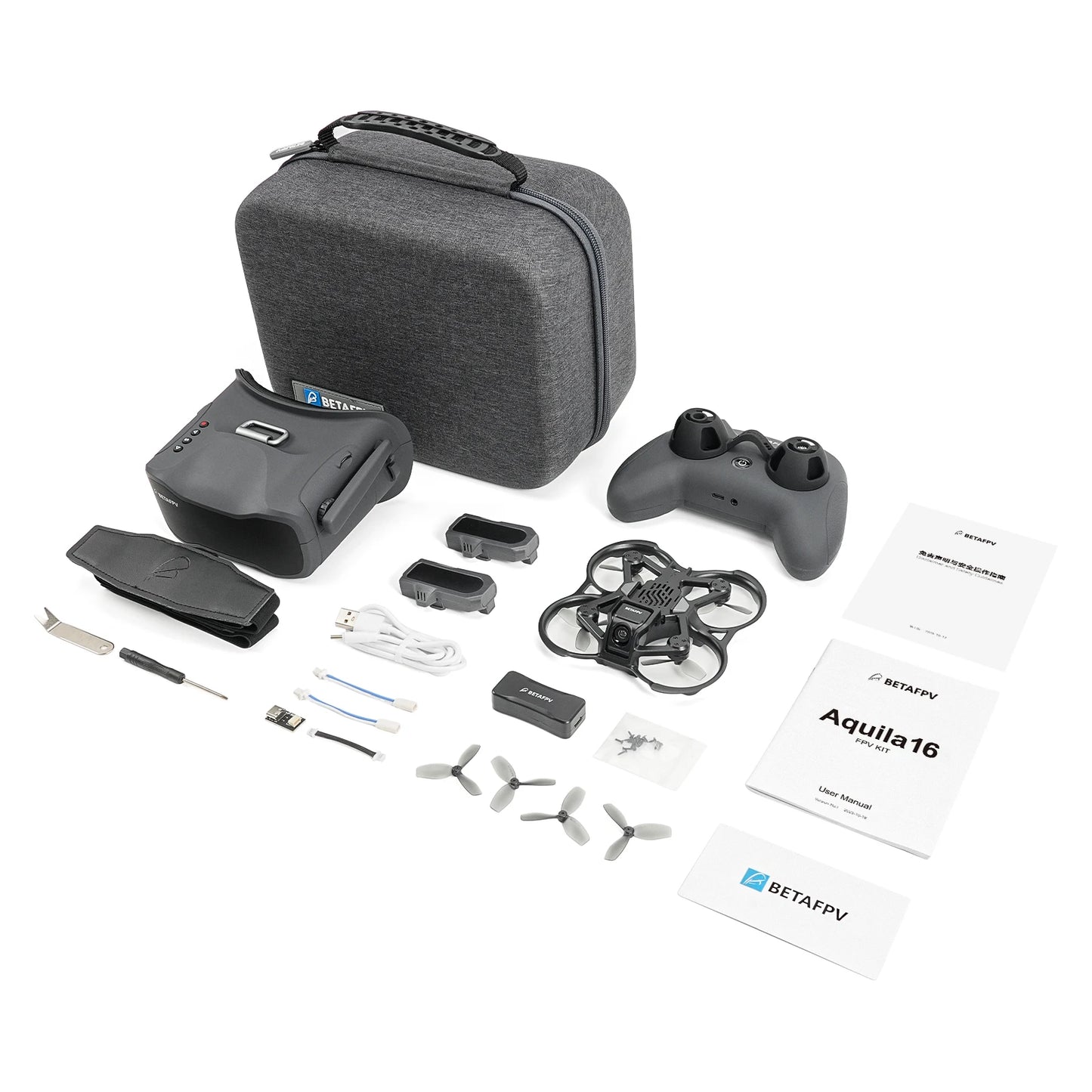 BETAFPV Aquila16 FPV Kit 2026 1S Brushless Whoop RTF Beginner Drone