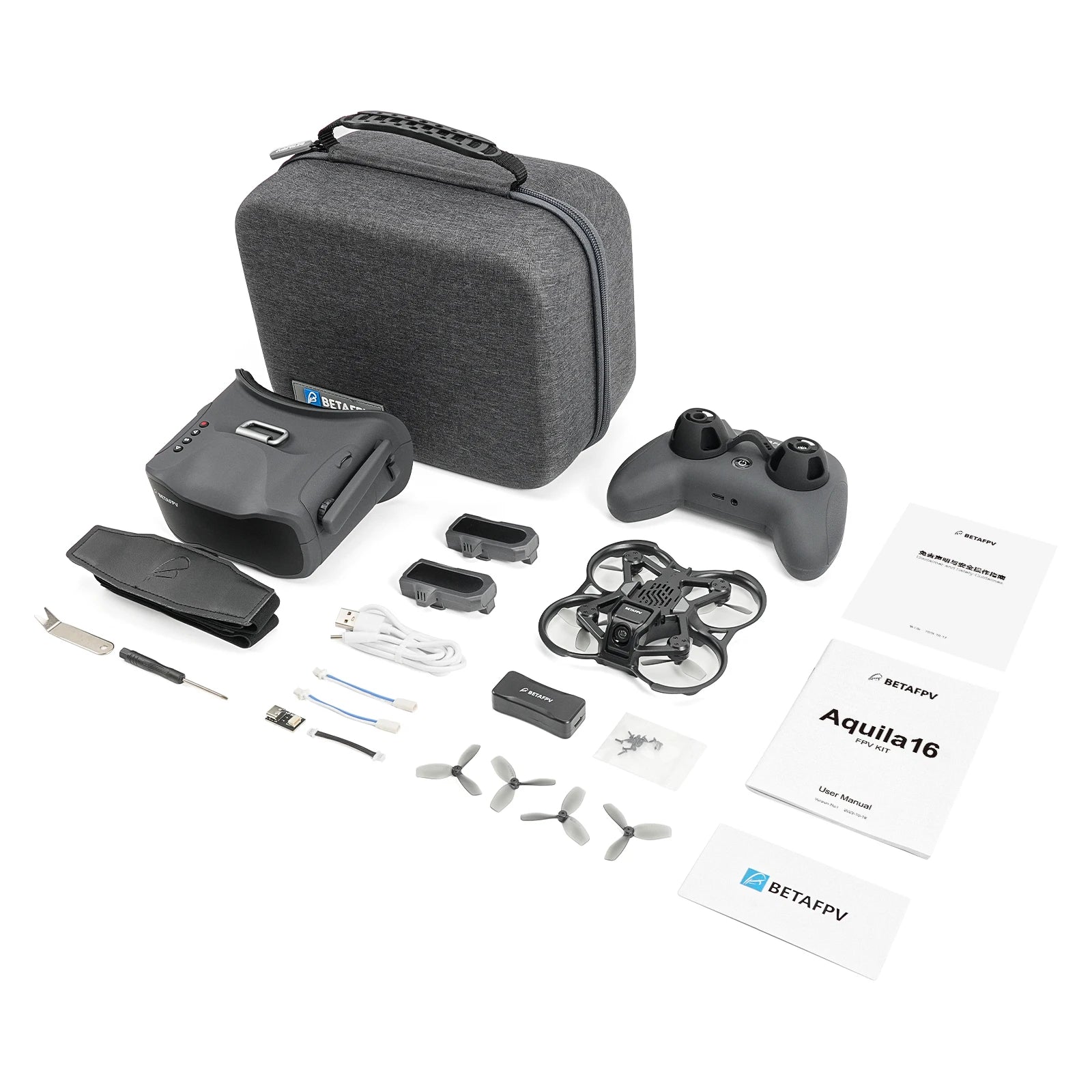 BETAFPV Aquila16 FPV Kit 2026 1S Brushless Whoop RTF Beginner Drone