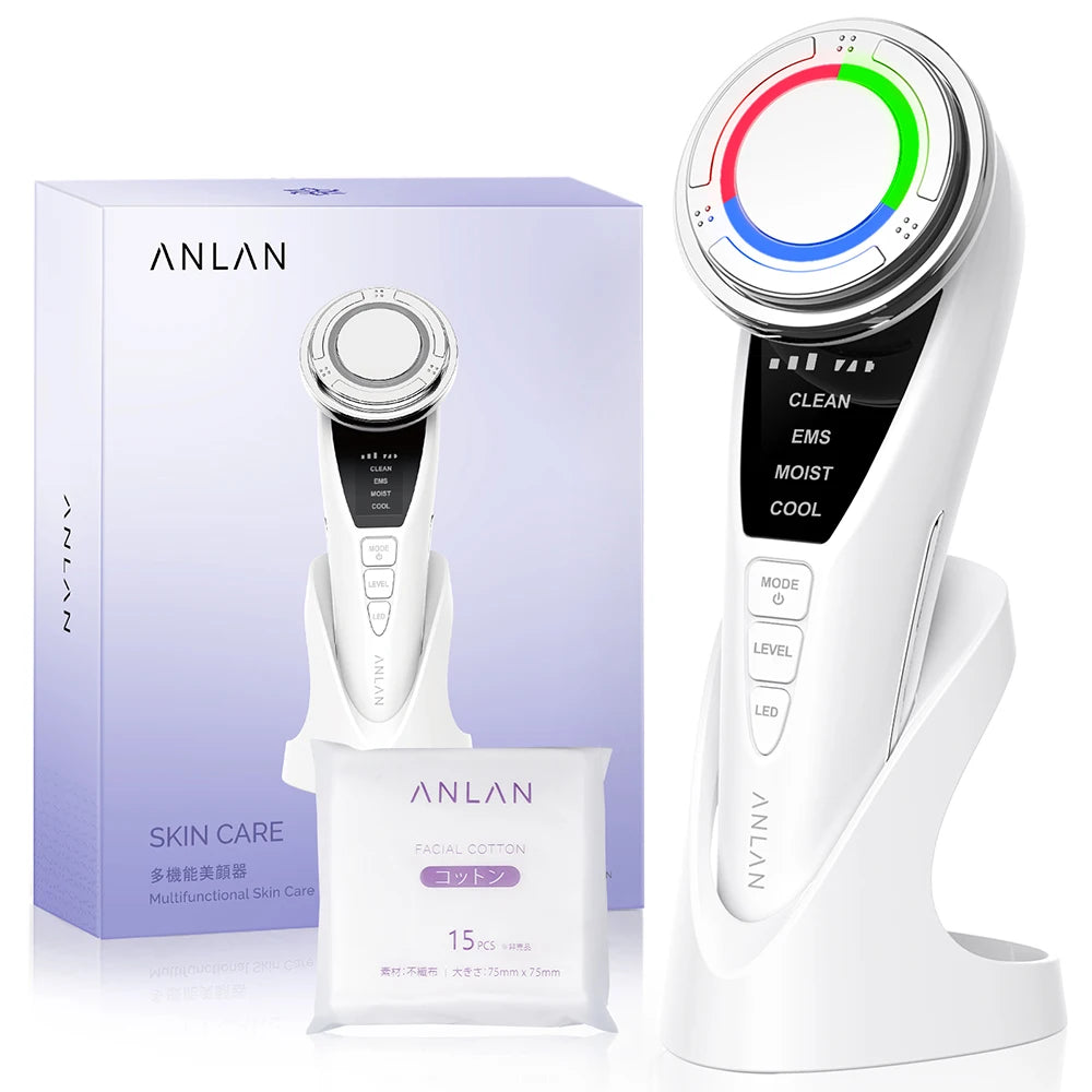 ANLAN EMS Facial Massager Pro Face Lifting Skin Rejuvenation Cold Compress Deep Cleaning Anti-aging Skincare Beauty Device