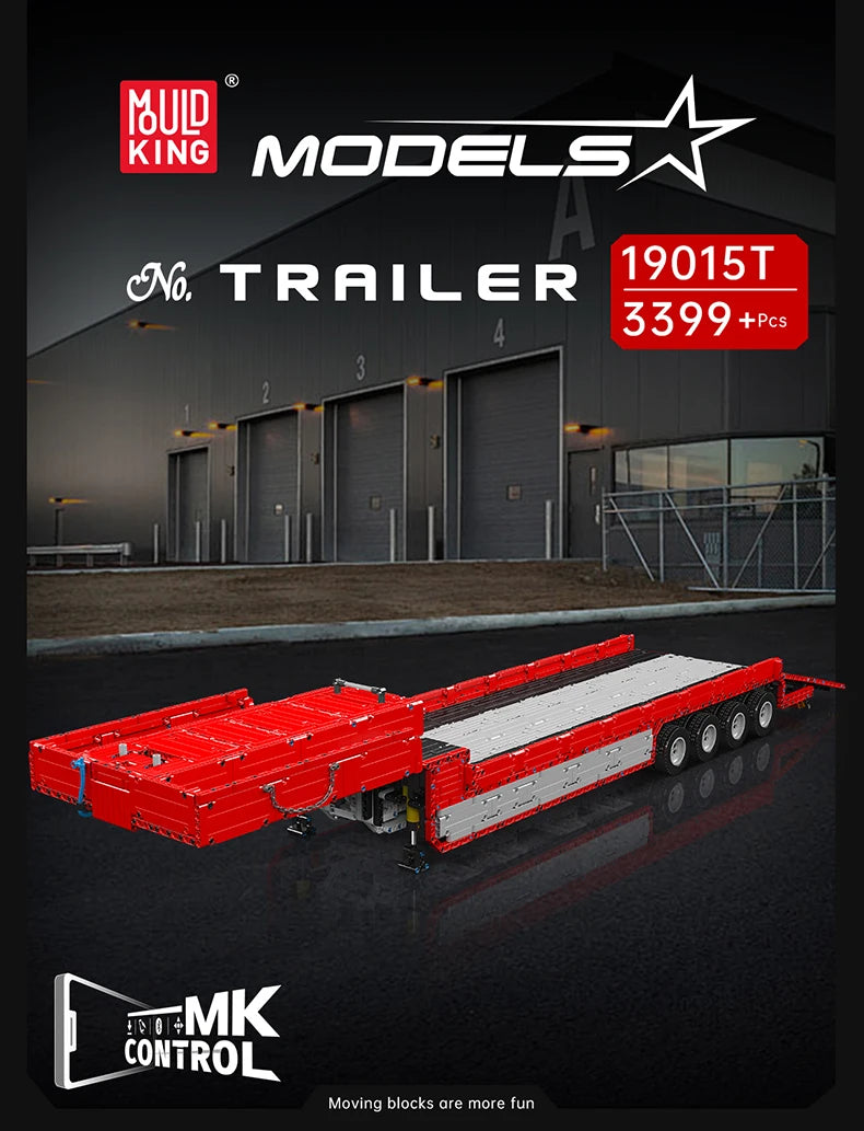 Mould King 19015 / 19015T RC Tractor Truck Building Set | Motorized Technical Semi-Truck Model - Limetastore