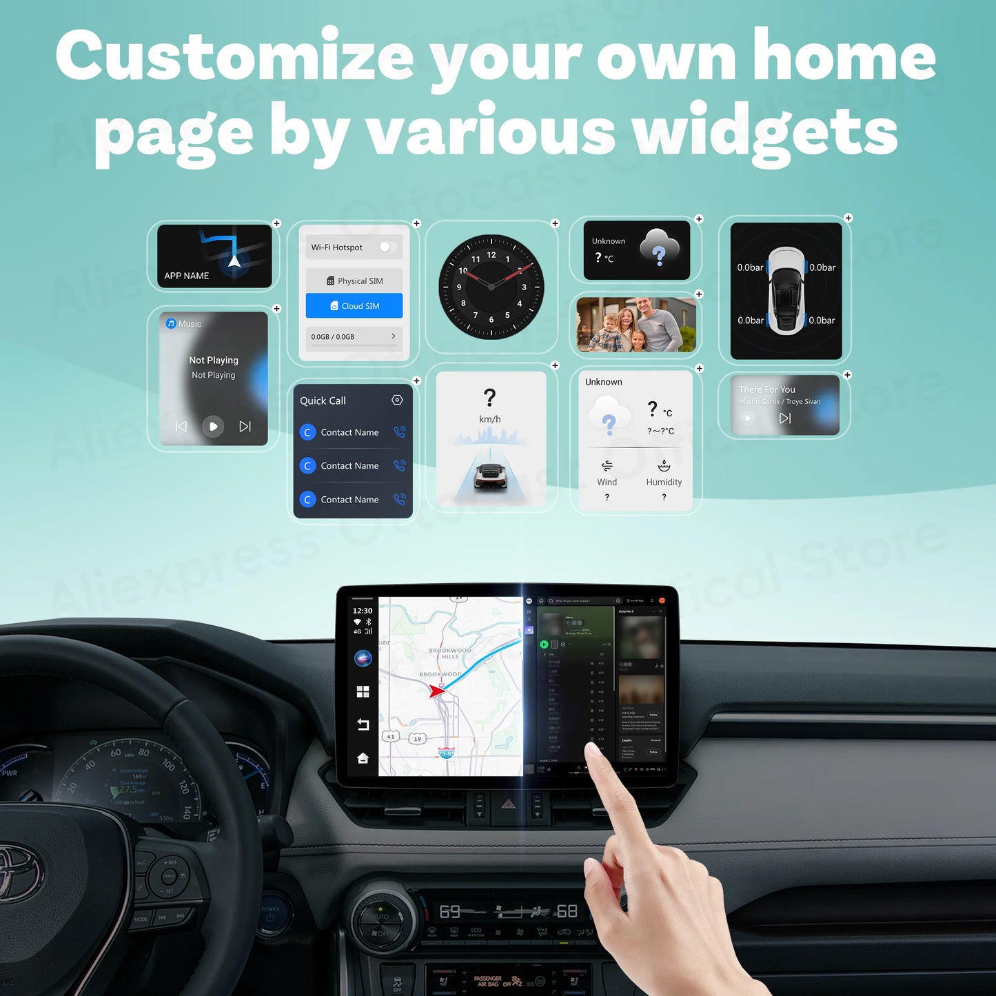 OTTOCAST NanoAI Android 13 Brezžični CarPlay AI Box 128GB