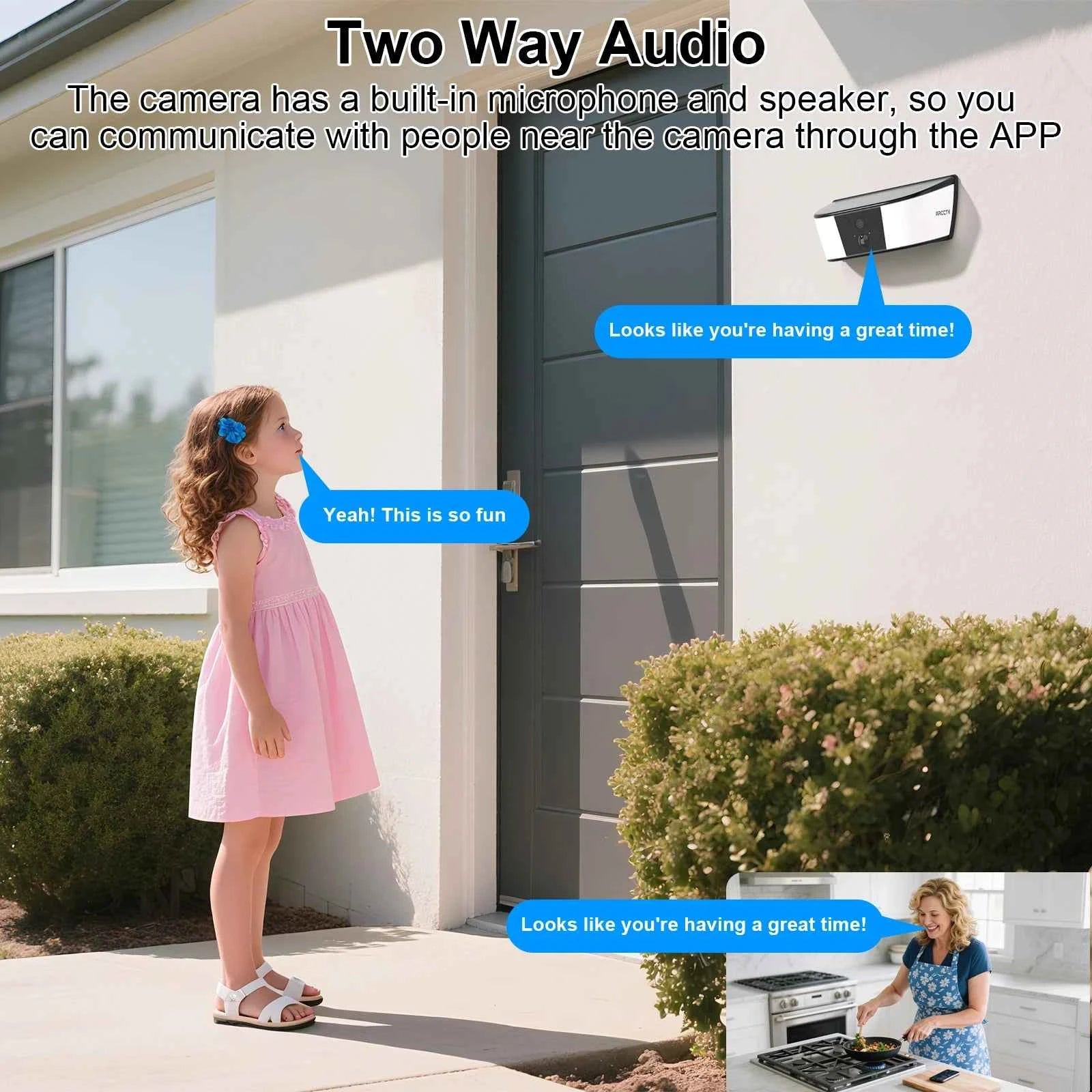 ARCCTV 4MP Solar WiFi Camera Security Outdoor Wireless Floodlight Camera Humanoid Detection Alarm Surveillance HD Two Way Audio - Limetastore
