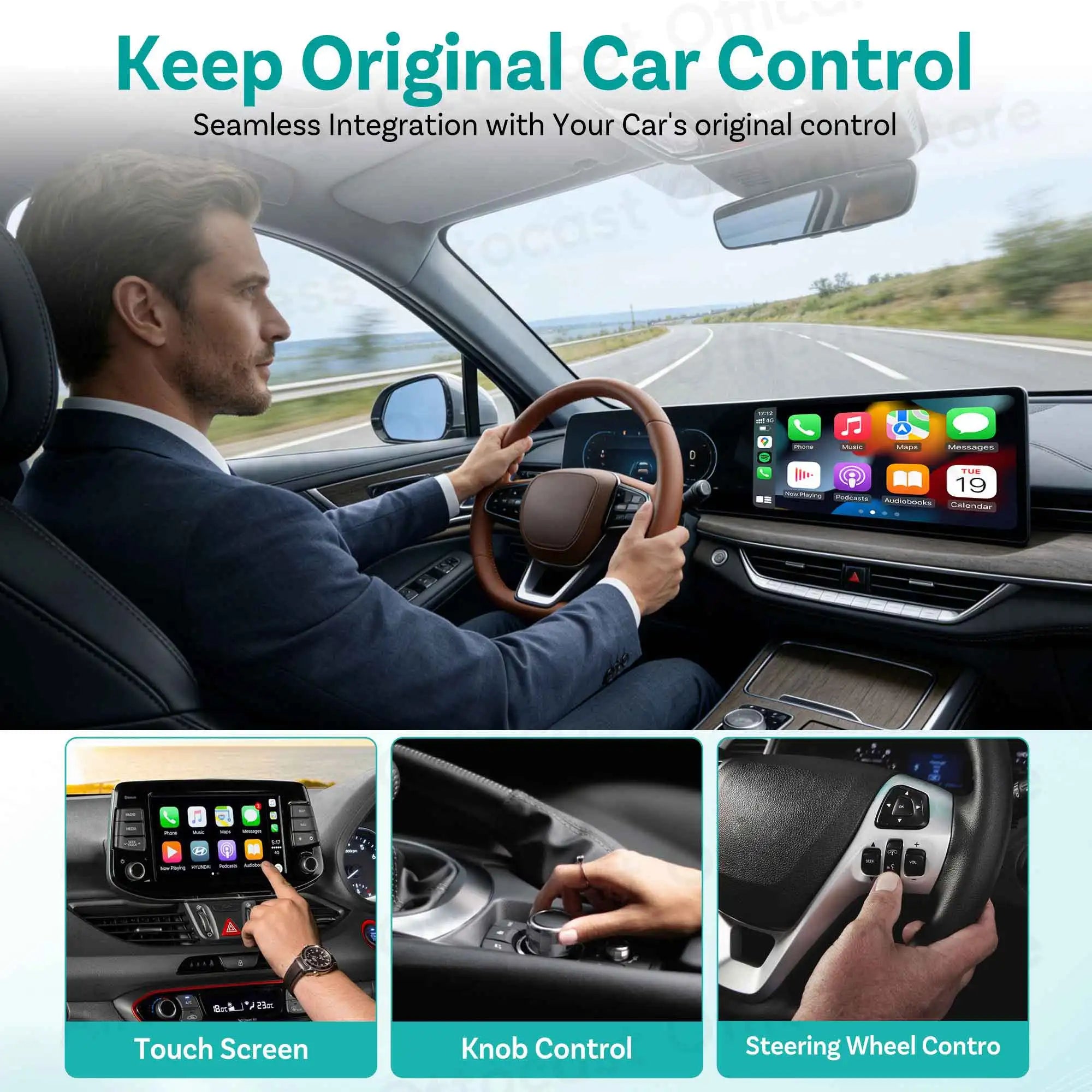 Brezžični adapter CarPlay OTTOCAST Mini Nova Cube 3.0