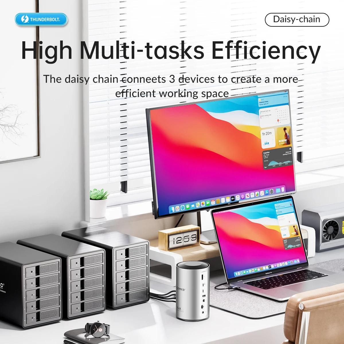 ORICO USB4 Type-C priklopna postaja za MacBook Pro M1/M2 z 8K HDMI, DisplayPort