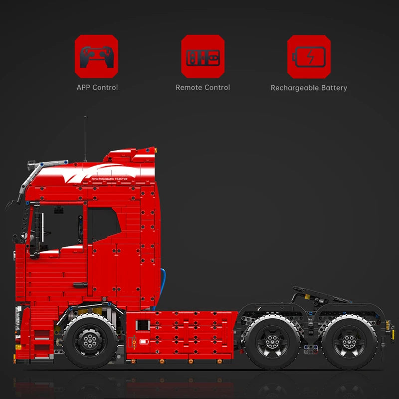 Mould King 19015 / 19015T RC Tractor Truck Building Set | Motorized Technical Semi-Truck Model - Limetastore