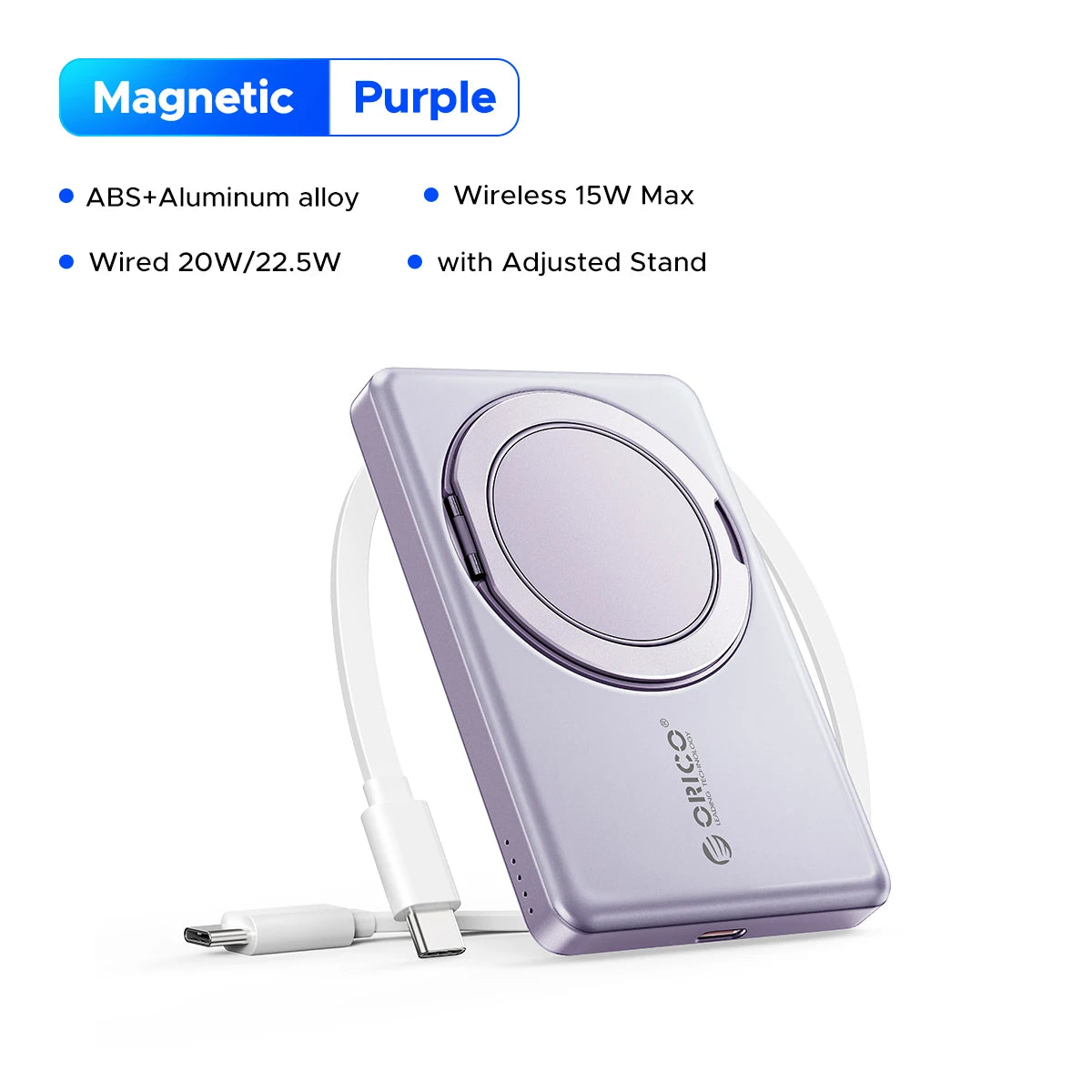 ORICO Kada Magnetic Power Bank – 5000 mAh / 10000 mAh PD22.5W brezžična zunanja baterija