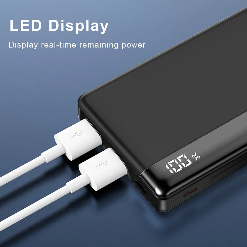 MOVESPEED K10 Power Bank 10000mAh Dual USB A Ports Fast Charging External Large Battery for iPhone 15Pro Samsung S23 Xiaomi 14
