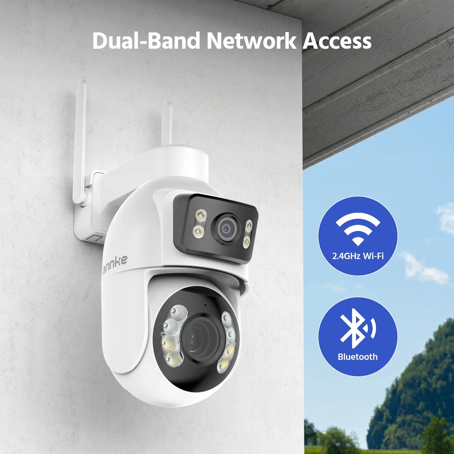 ANNKE WCD1012 10MP PTZ kamera z dvojno lečo | 12× zoom, sledenje z umetno inteligenco, WiFi