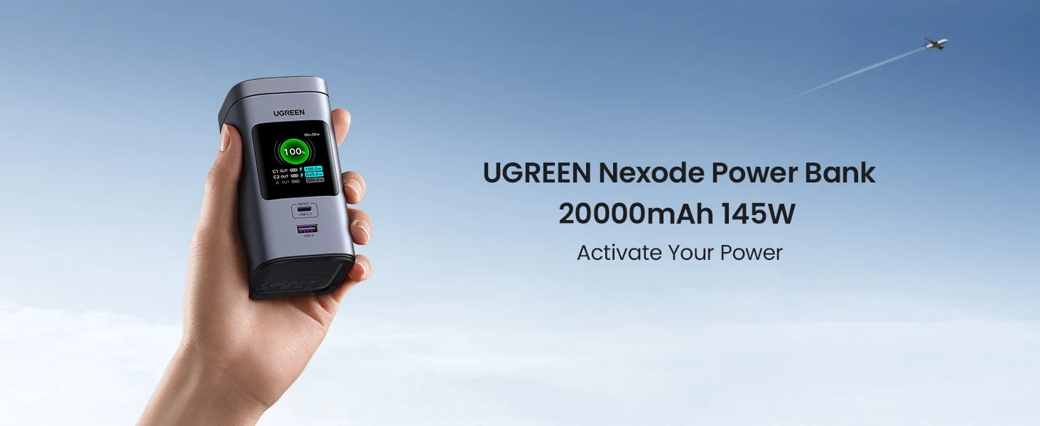 UGREEN 145W 20000mAh Power Bank – Qi2 15W Magnetic Wireless Charging Station