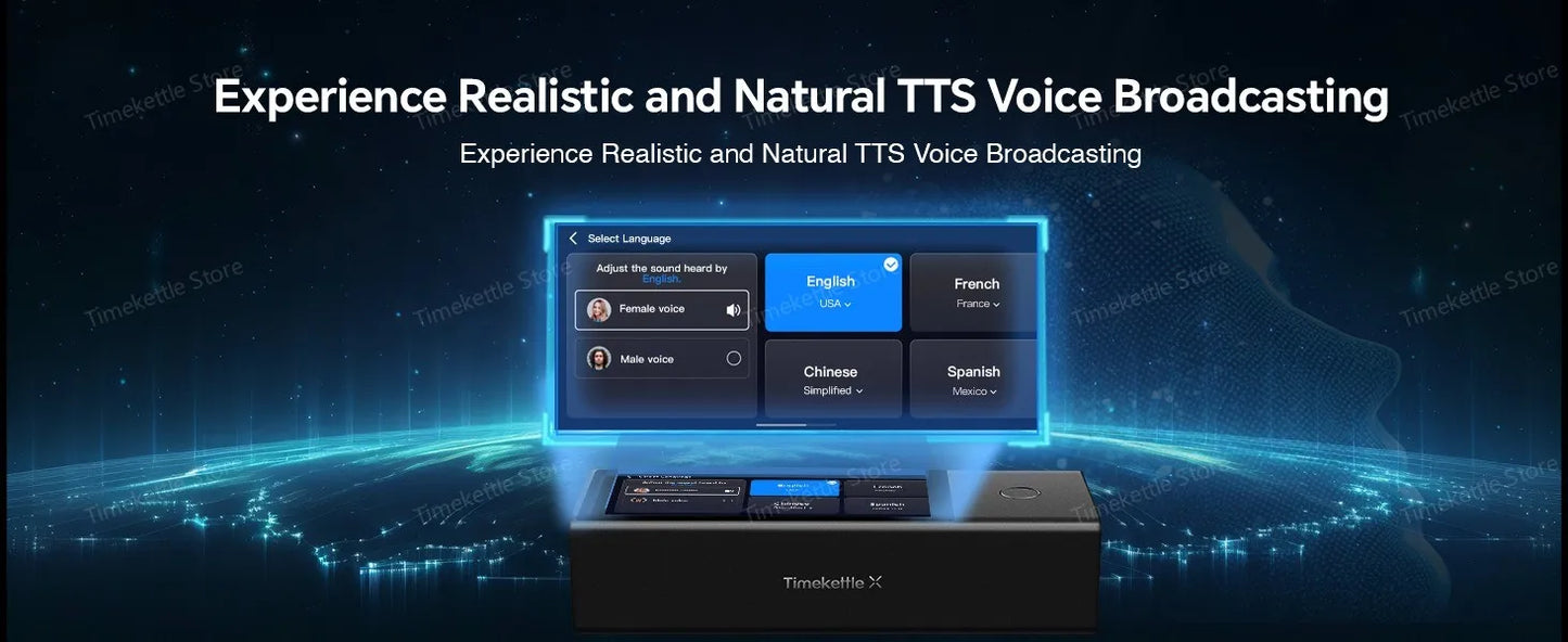 Tolmač Timekettle X1 AI Hub s 43 jeziki in ušesnimi slušalkami za prevajanje