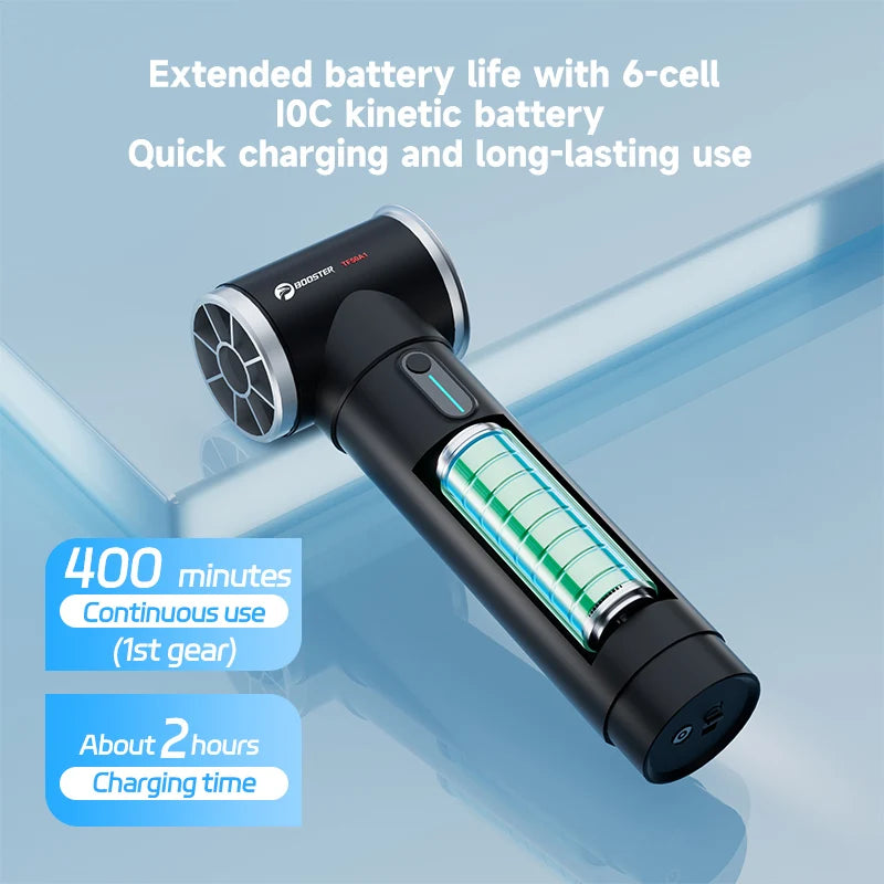 Puhalo Booster TF50 – 600 W visoko zmogljivo turbo zračno puhalo | 4-stopenjski sušilnik za avtomobile, hitrost vetra 51,8 m/s