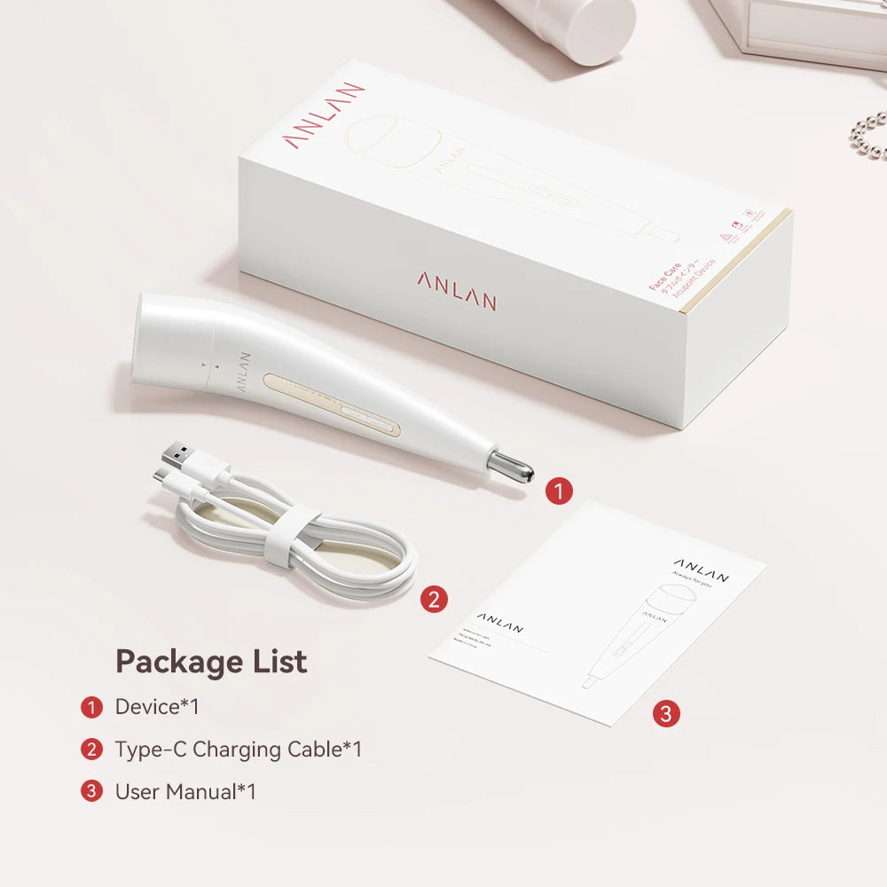 ANLAN RF Acupoint Massager | Dual‑Head RF+EMS, Skin Firming, Fatigue Relief