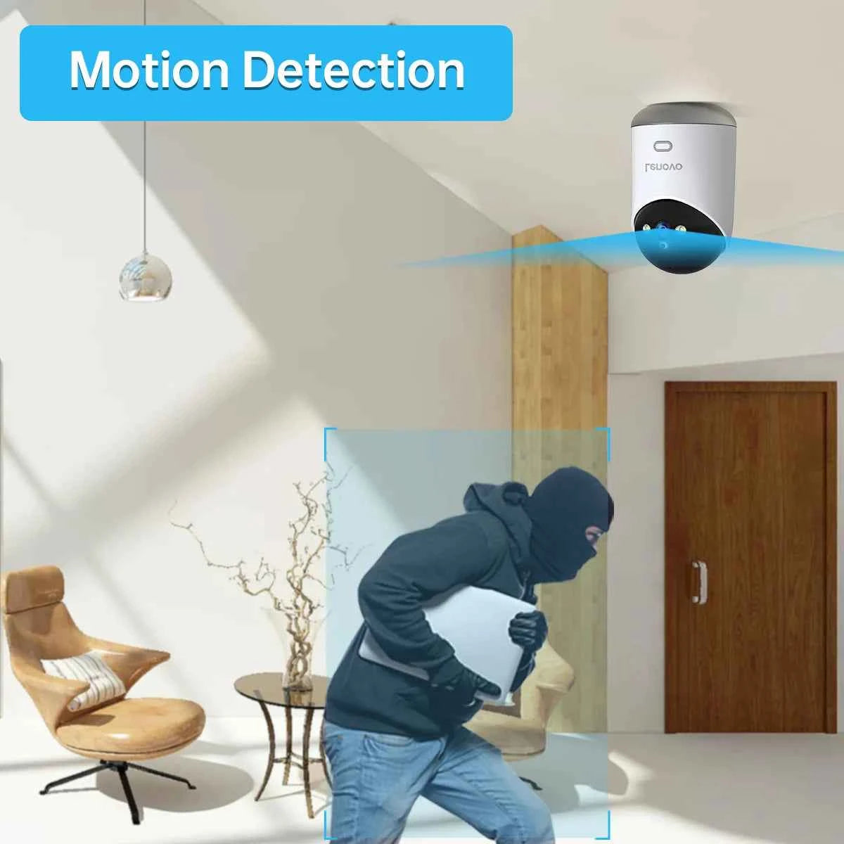Lenovo 3K WiFi Camera Home Indoor Security IP Camera Color Night Auto Tracking CCTV Video Surveillance Camera Smart Baby Monitor - Limetastore