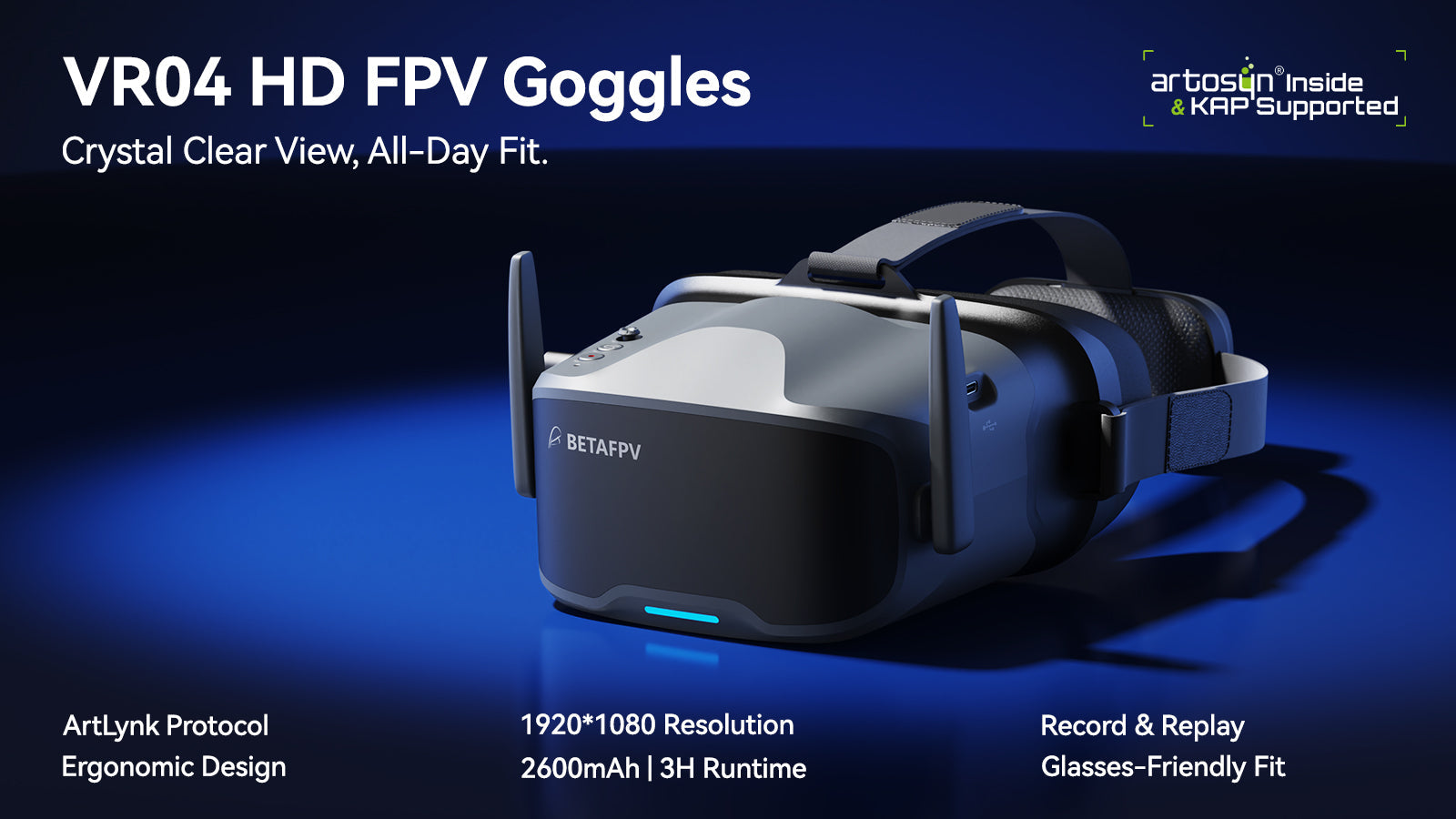BETAFPV VR04 HD FPV Goggles NEW 2026