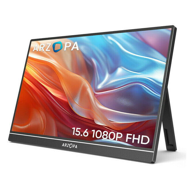 ARZOPA A1 15,6" prenosni monitor | 1080P FHD, IPS, lahek, USB-C in HDMI